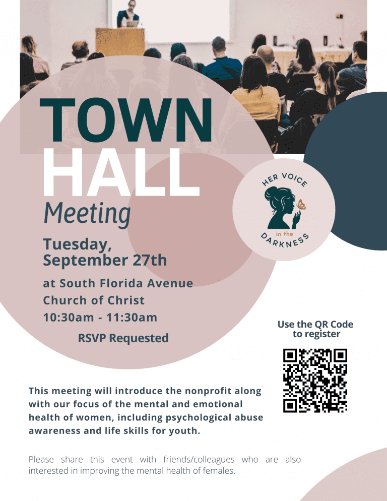 Town Hall Meetings | Her Voice In The Darkness